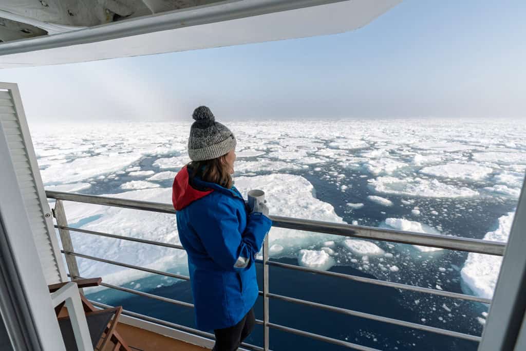 Greg Mortimer Pack Ice Balcony Views