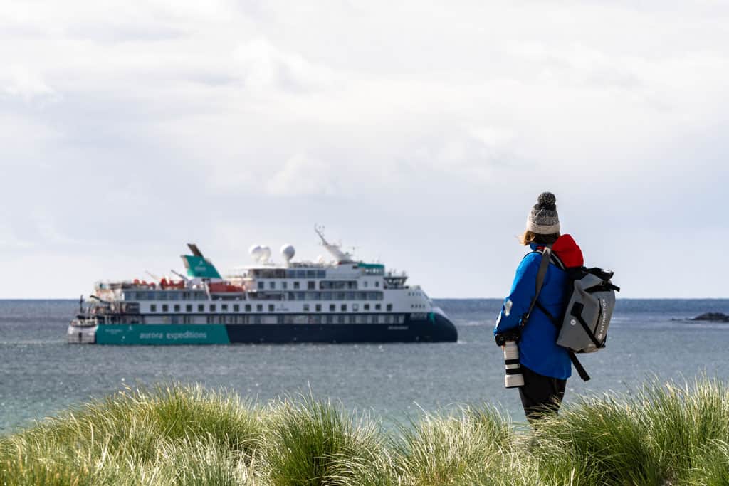 Aurora Expeditions Ship Falkland Islands
