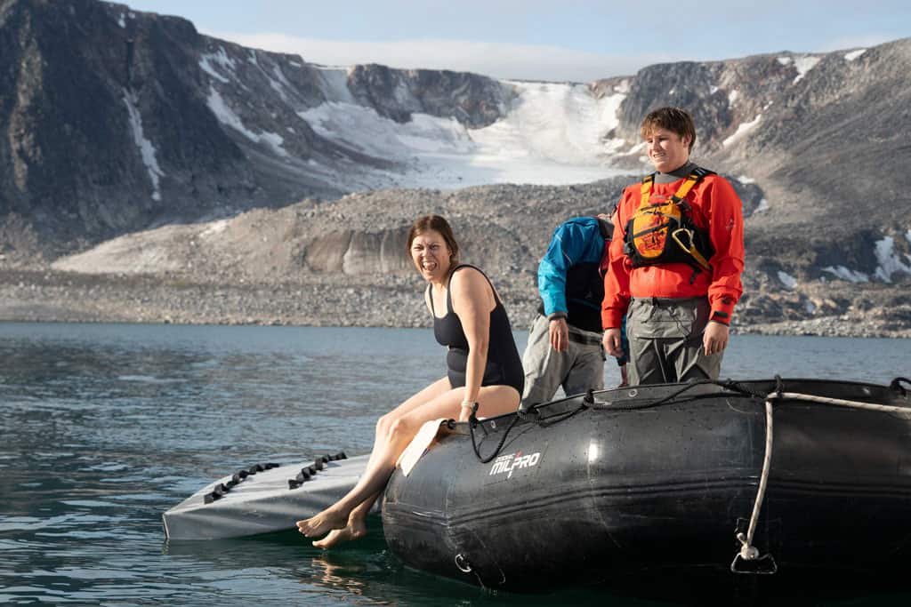 Alesha Polar Plunge Svalbard
