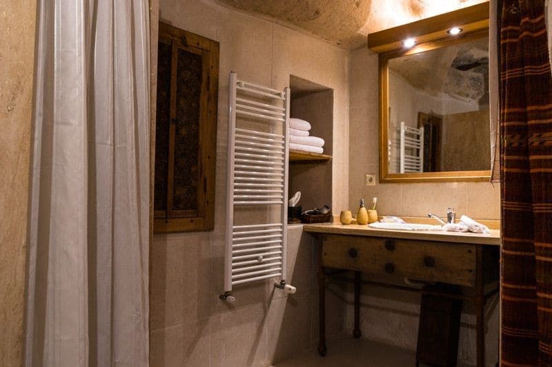 Bathroom Kale Konak Cave Hotel Uchisar Goreme Best Boutique Hotel Cappadocia