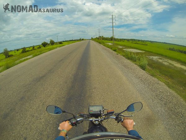Cambodia Motorcycle Adventure Battambang To Siem Reap Road