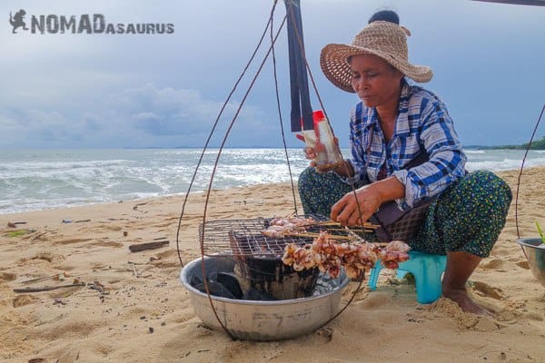 Bbq Squid Lady Otres Beach