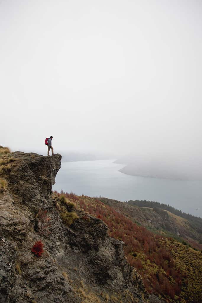 Man Looking At The Views Of Queenstown