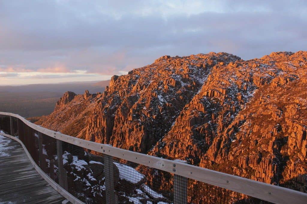 Ben Lomond Cliffs Tasmania Camping