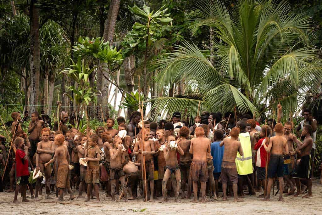 Blowing The Conch Shells After The Spear Fight.