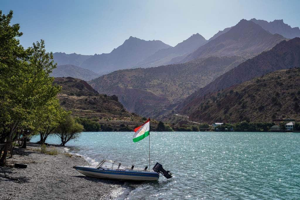 Boat On Iskanderkul Lake