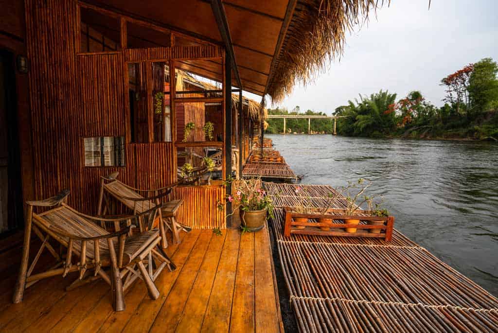 Eco-Friendly Bamboo Raft House