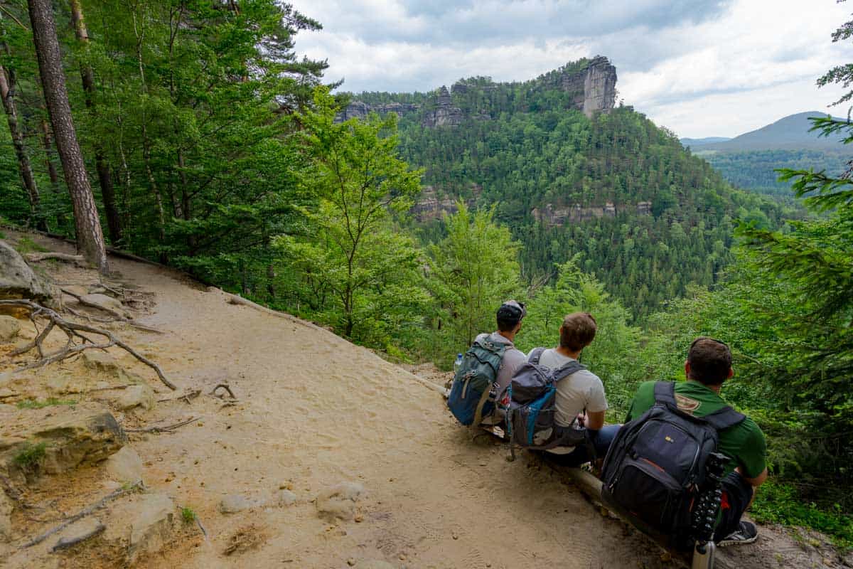 Boys View Hiking Bohemian Switzerland National Park