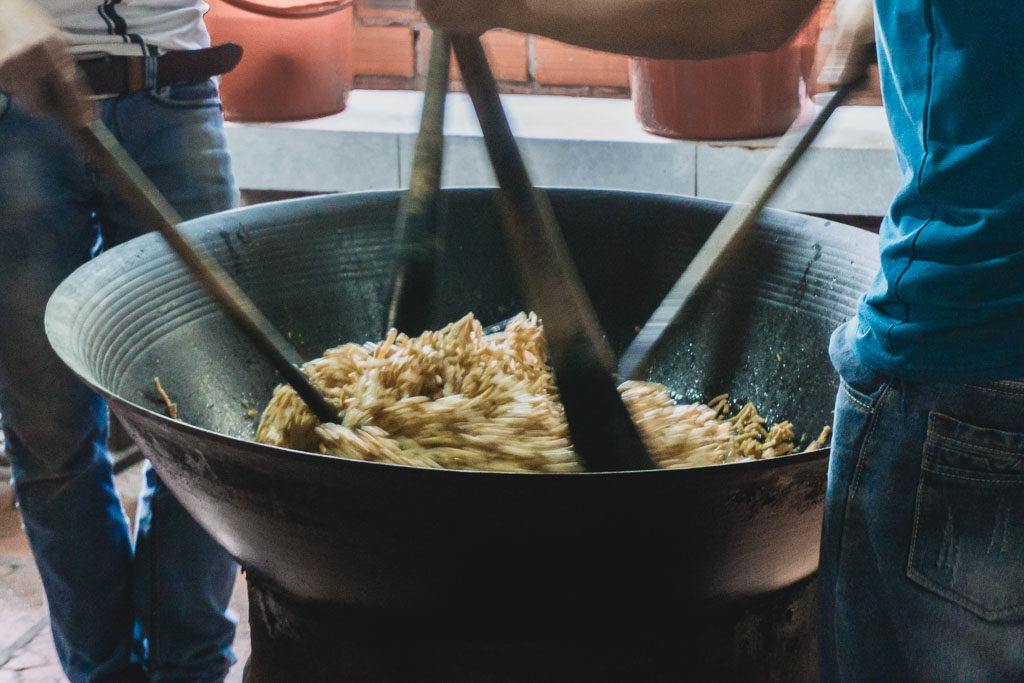 Locals Making Coconut Candy In Ben Tre.