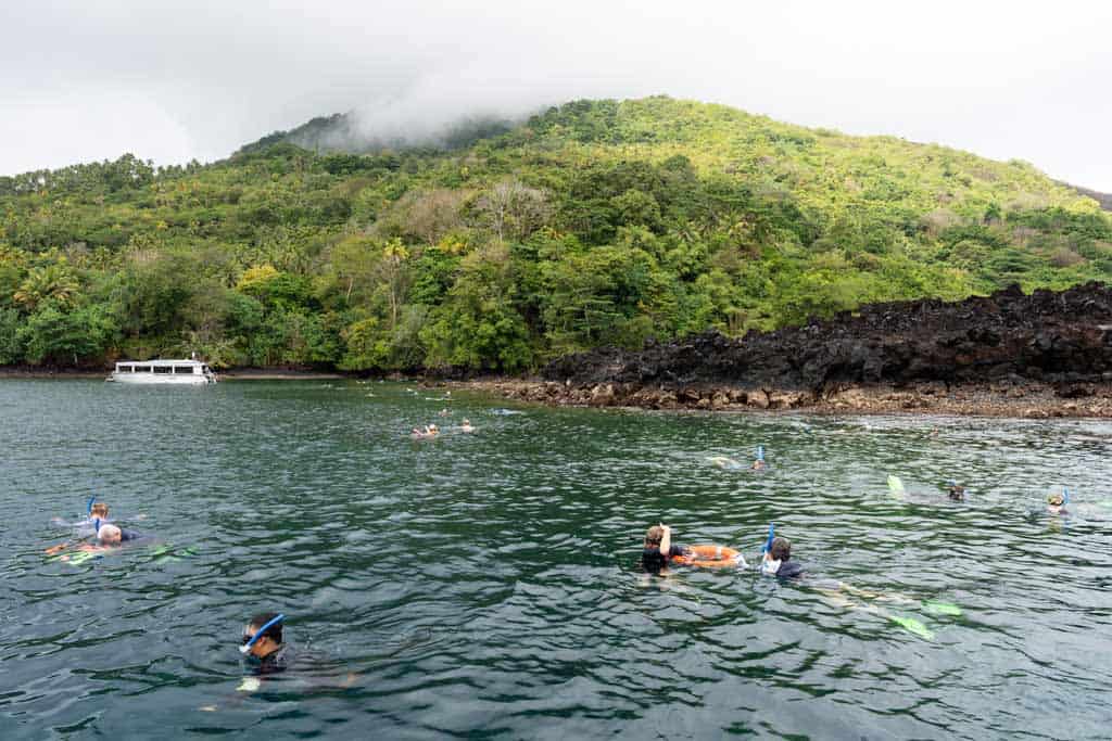 Snorkelling Site With Lava Flow