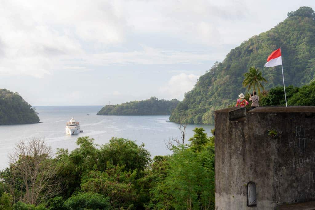View Of The Ship From The Fort