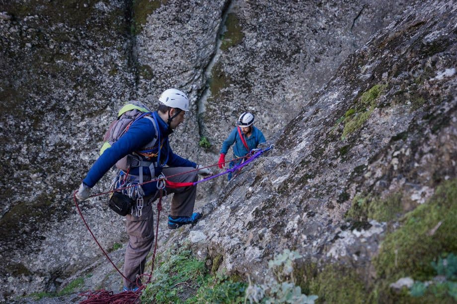 Jazza Kostas Great Saint Climb Via Ferrata Meteora Greece