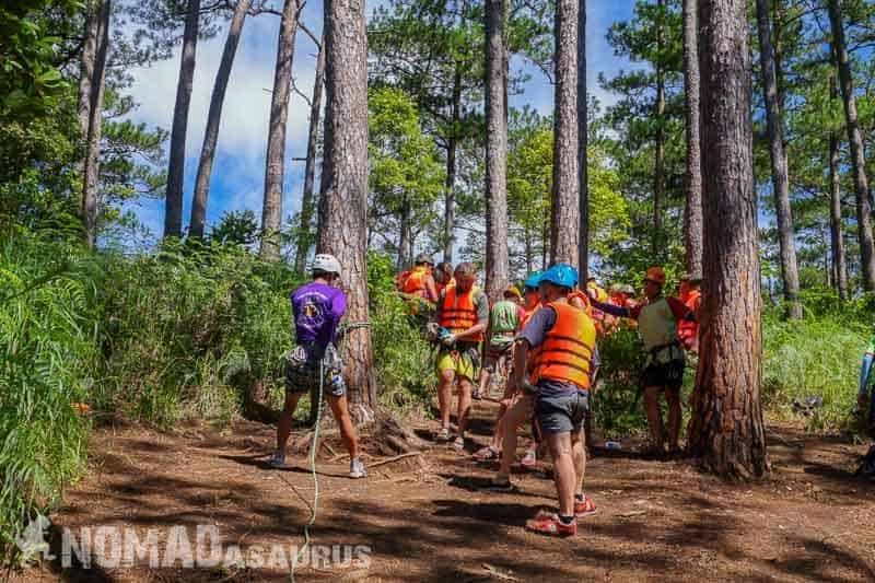 Learning How To Use The Equipment. Canyoning In Dalat.