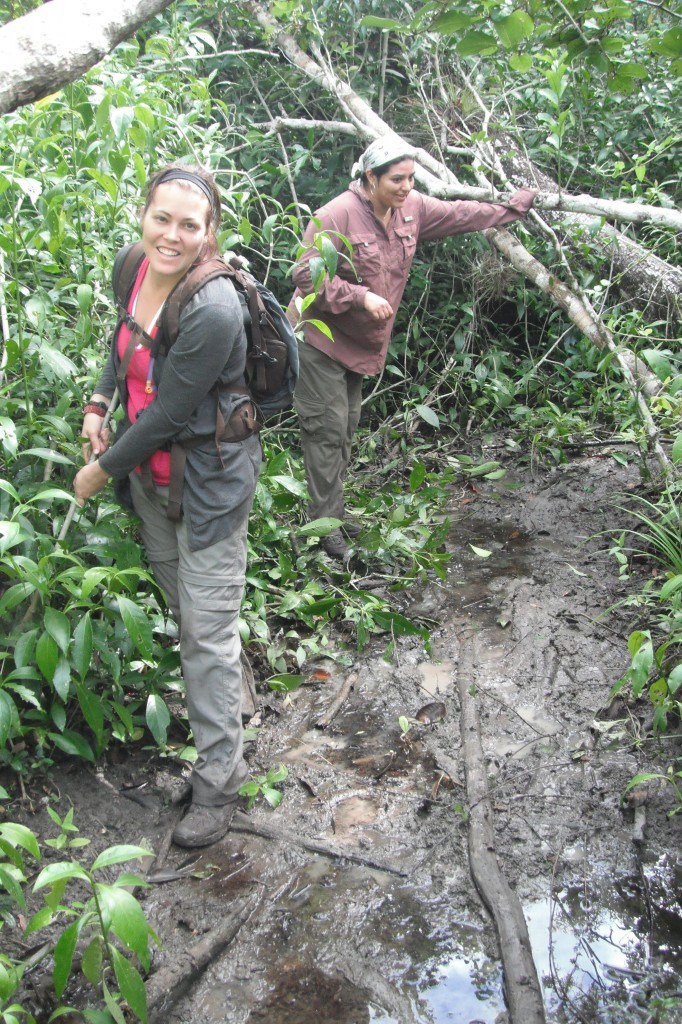 Lesh Avoiding The Mud On The Way To El Mirador