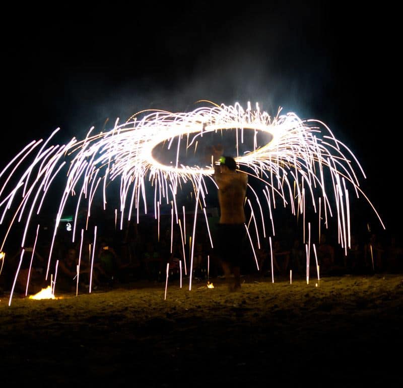 Fire Dancing Ton Sai Bay Beach