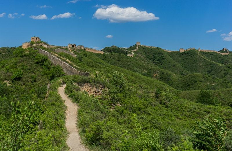 Gubeikou Section Camping On The Great Wall Of China