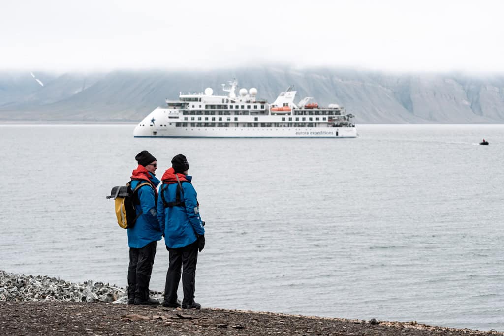 Greg Mortimer With Guests At Bamsebu Svalbard