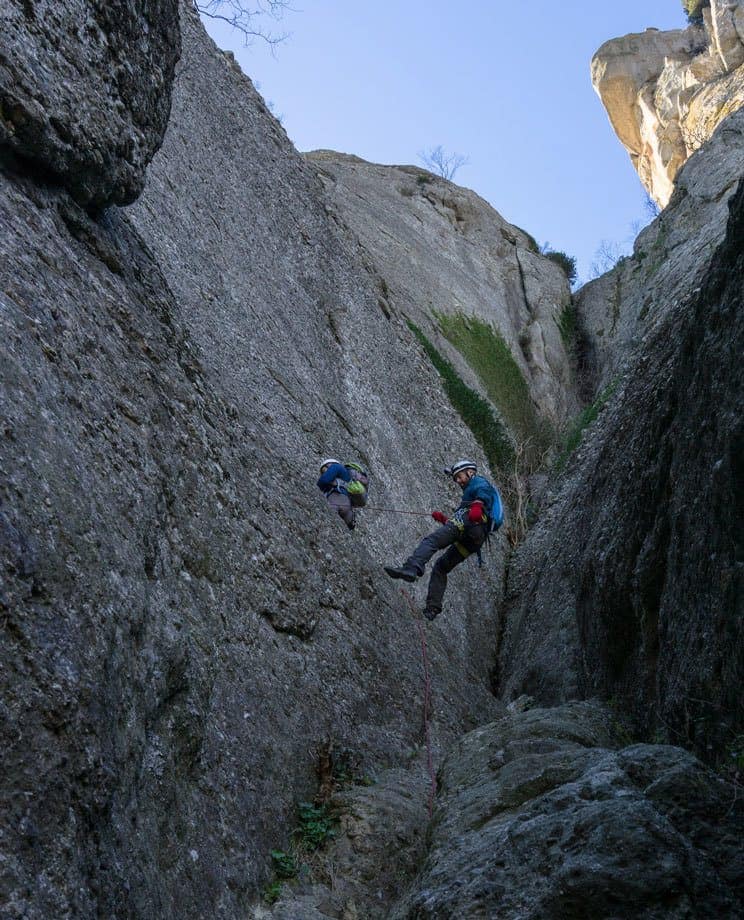 Jazza Abseiling Great Saint Climb Via Ferrata Meteora Greece
