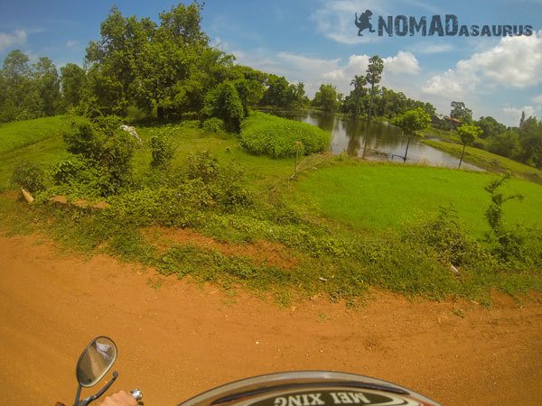 Cambodia Motorcycle Adventure Kampong Cham Phnom Penh Farmland