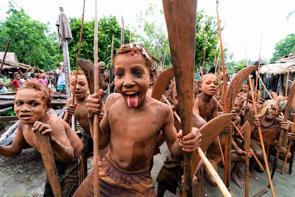 Boys Scream With Ferocity And Glee During The Charge To The Battlefield,