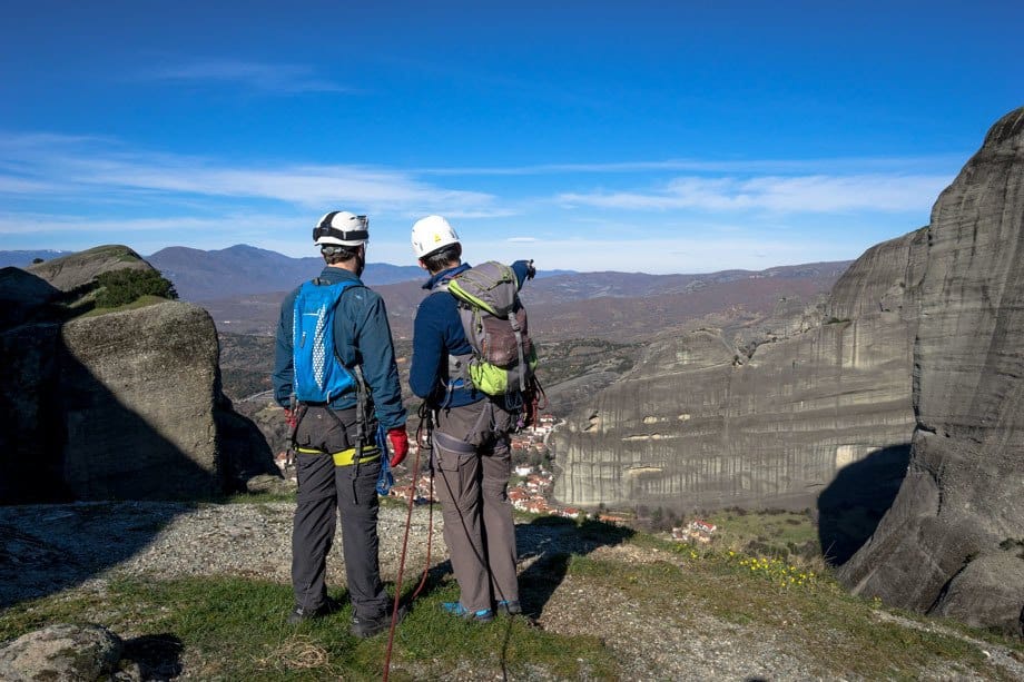 Kostas Jazza Great Saint Climb Via Ferrata Meteora Greece