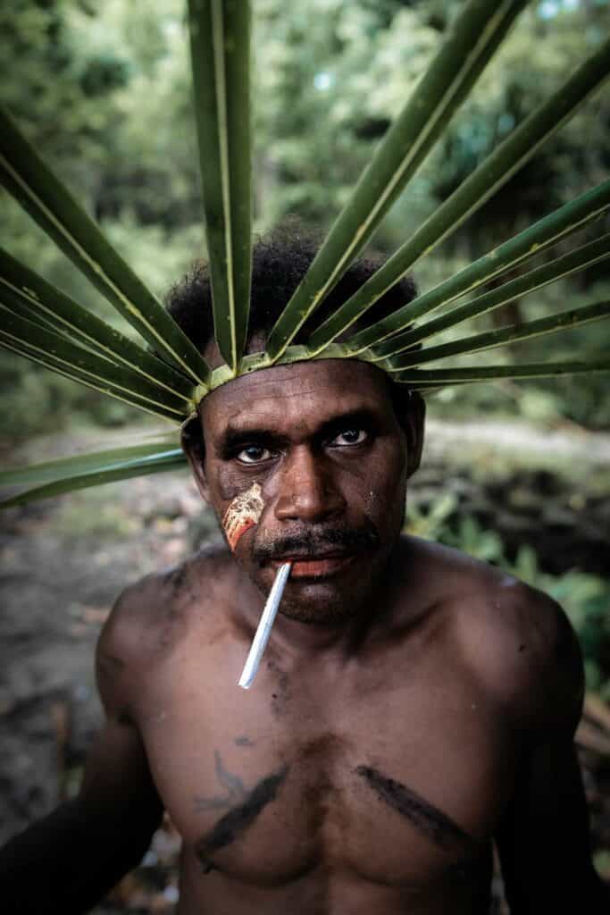 A Smoking Warrior Moments Before The First Fight Begins.
