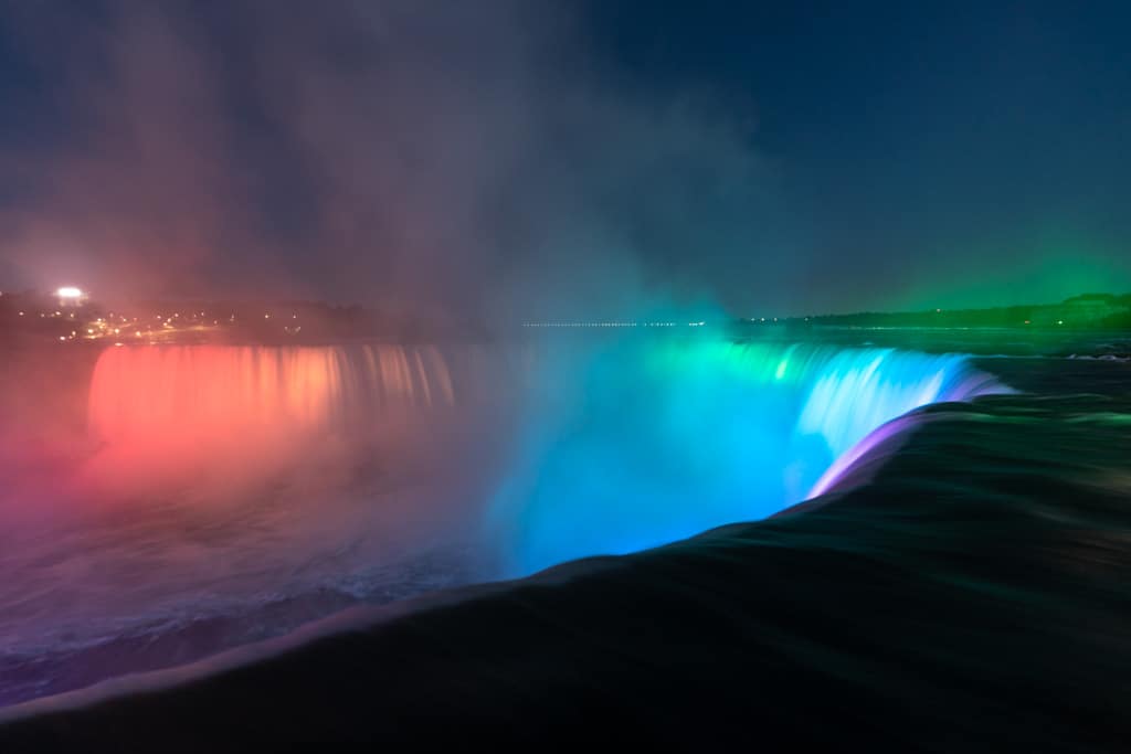 Niagara Falls At Night