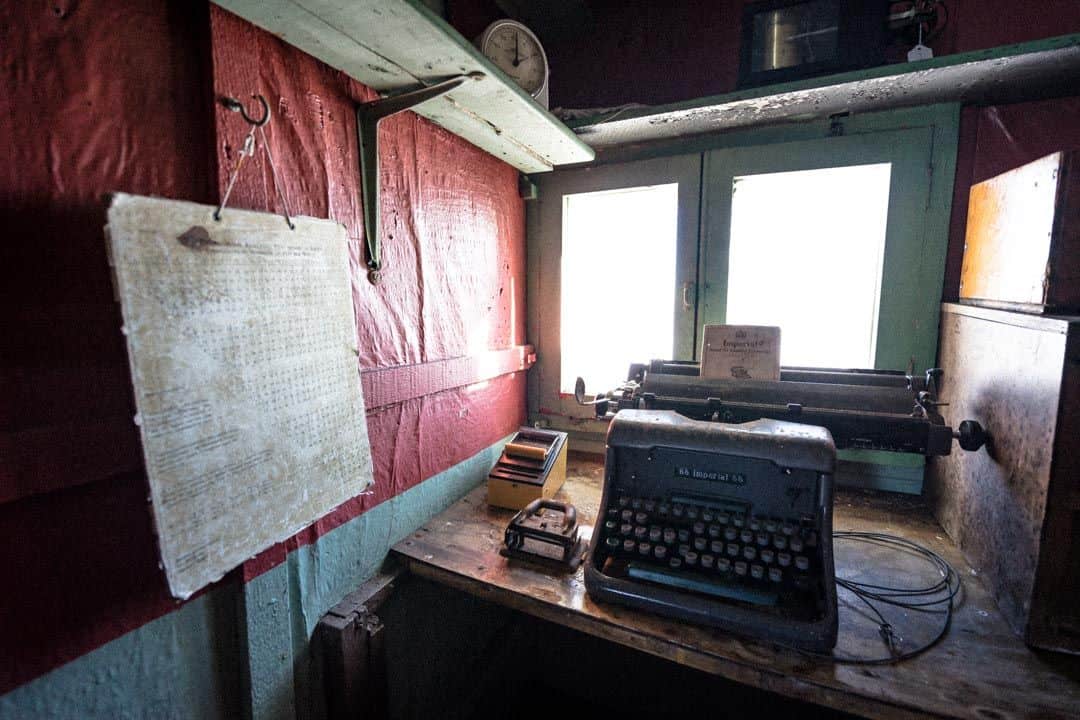 Typewriter Wordie House Antarctica