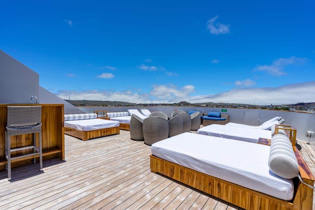 Sun Deck Ecoventura Itinerary A Review Origin Galapagos Islands