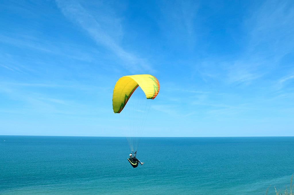 Paragliding At Carlo Sand Blow