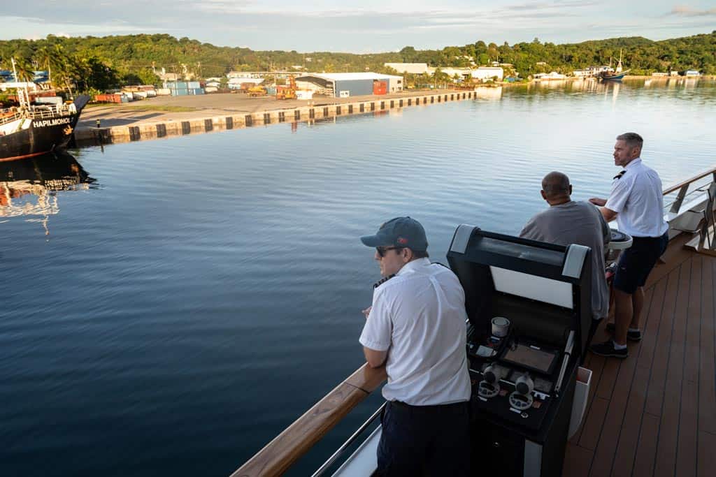 The Team Pulling Into Port