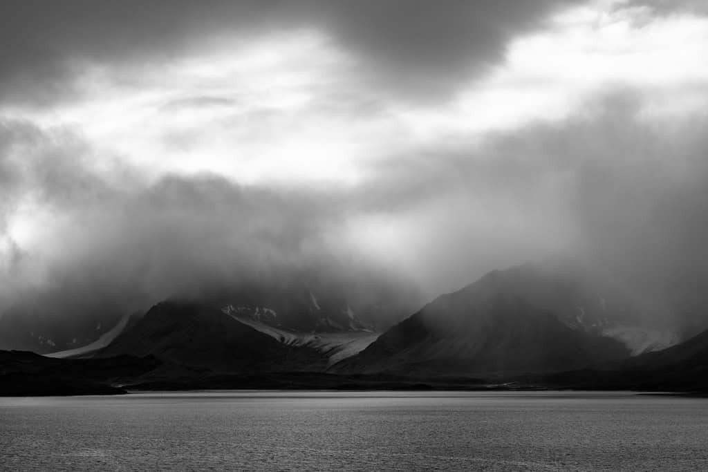 Recherchefjord Black And White