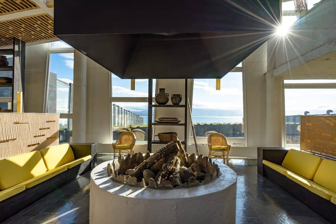 Remota Lodge Puerto Natales Fireplace