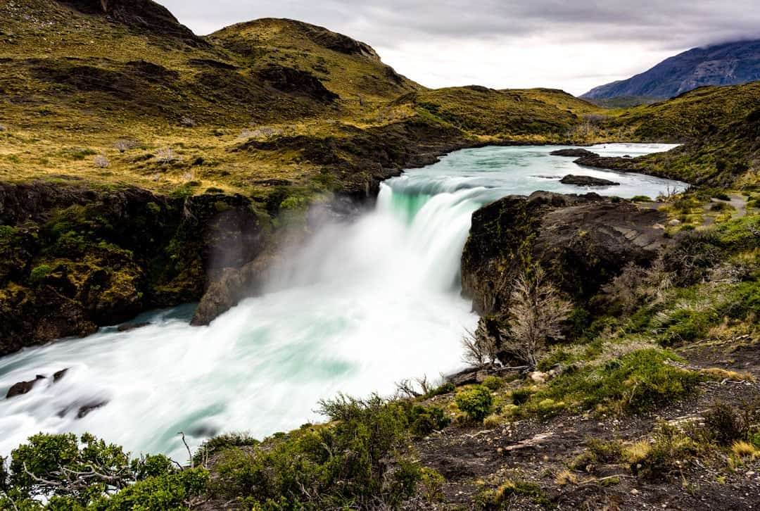Salto Grande Waterfall Torres Del Paine