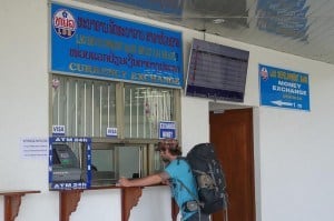 Jazza Exchanging Money At The Border. Slow Boat To Laos. Chiang Mai Chiang Rai Pai Chiang Khong Luang Prabang