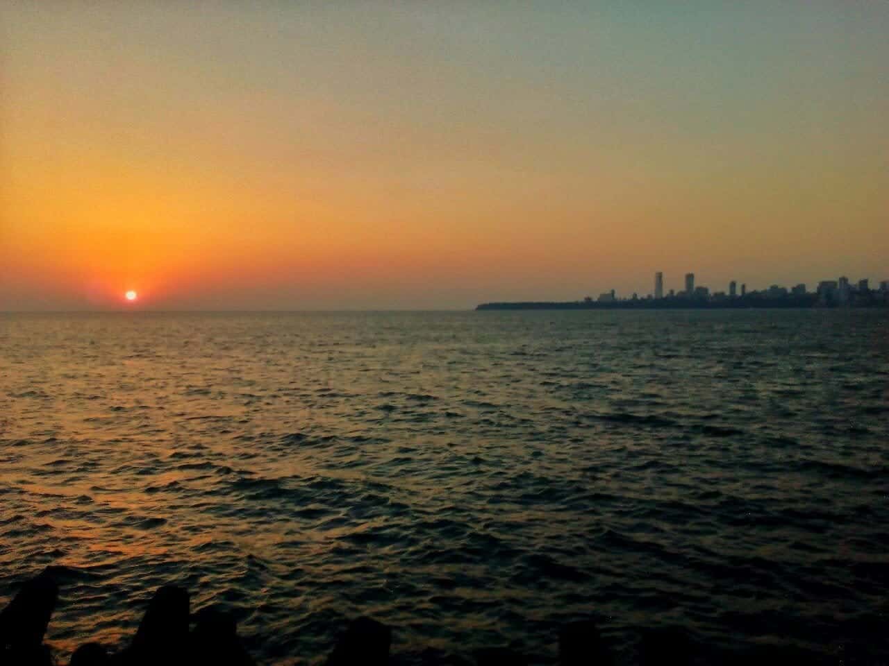 Sunset From Marine Drive - Mumbai, Maharashtra