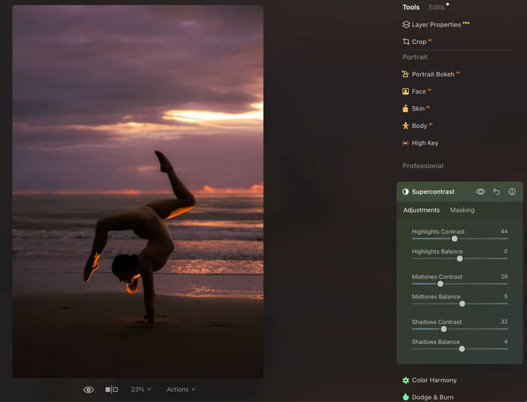 Luminar Supercontrast