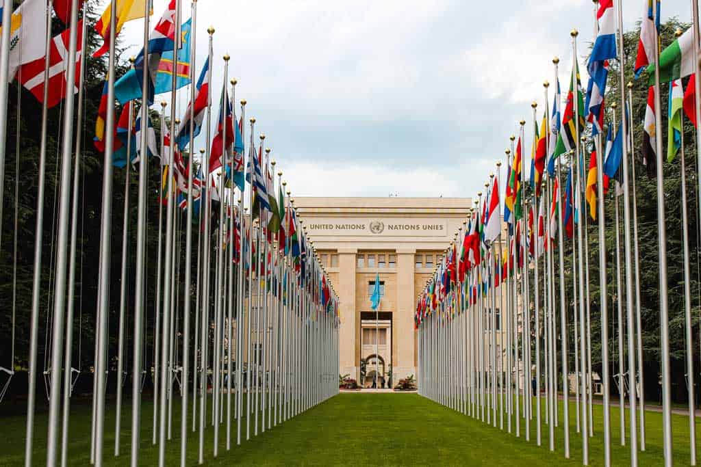 The United Nations Headquarters In Geneva.