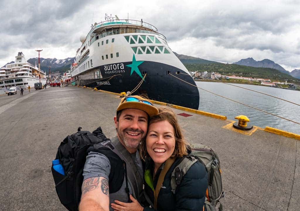 Us In Front Of A Ship