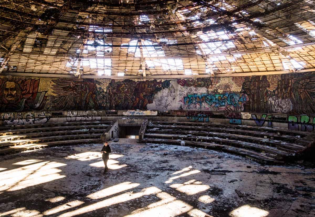 Auditorium Buzludzha Monument Bulgarian Communist Party Headquarters Ufo