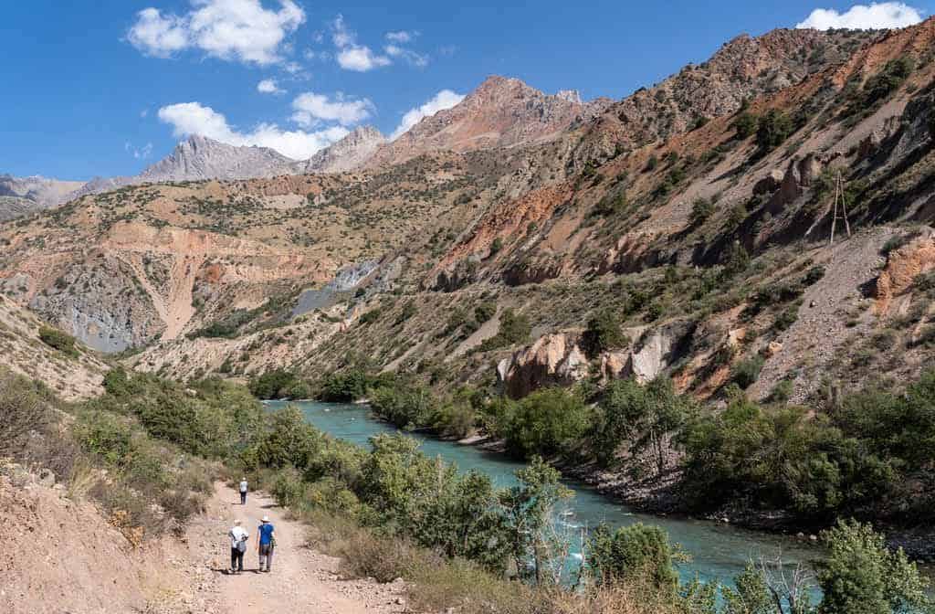 Hiking Along A River
