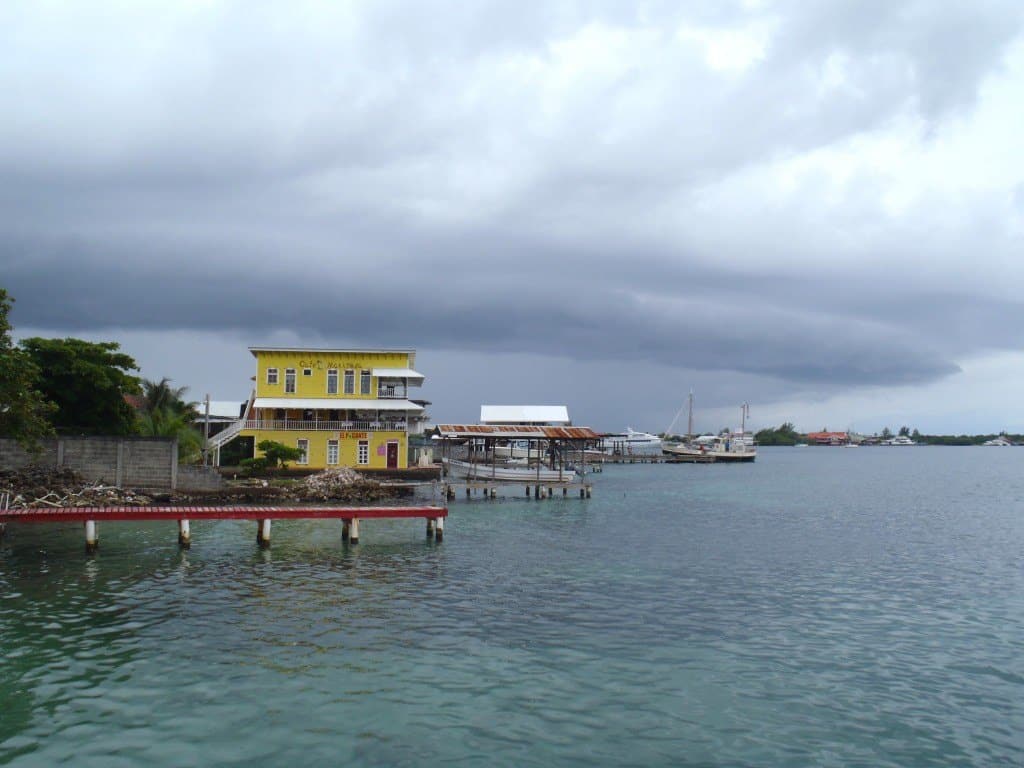 Utila Honduras From Dock