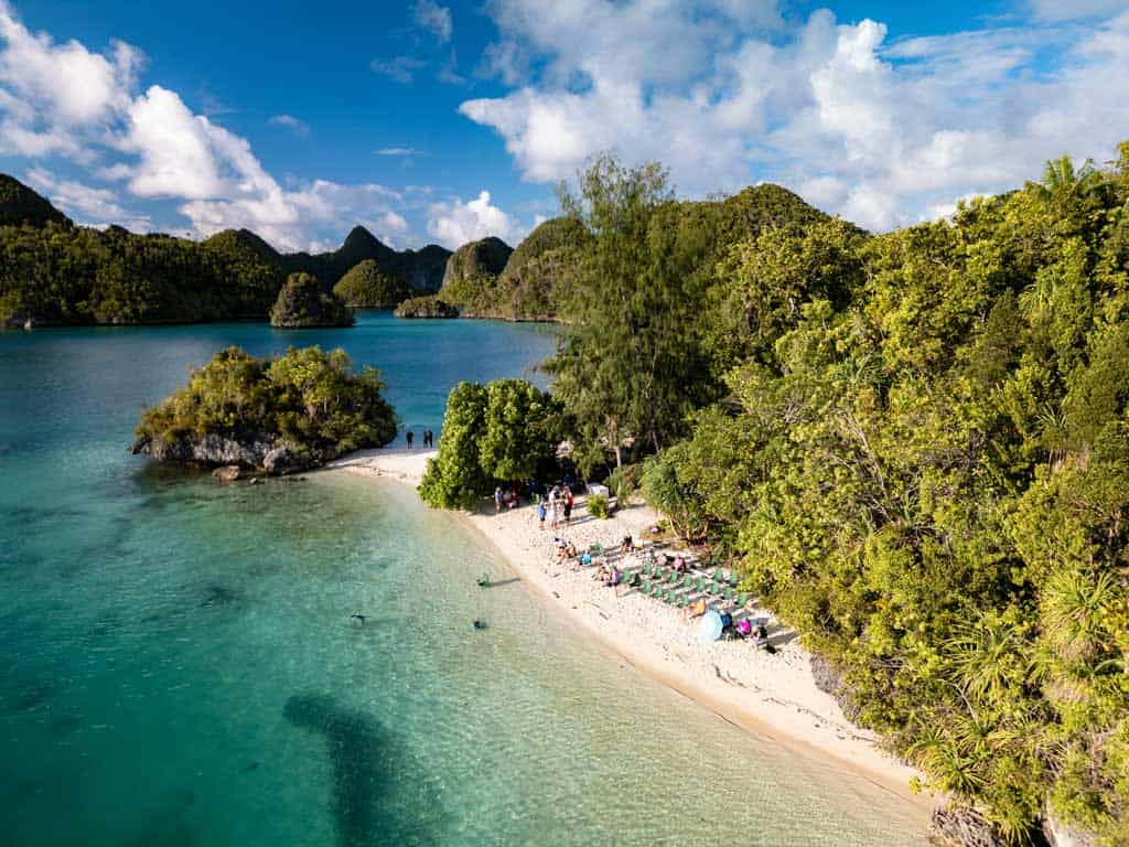 Drone Shot Of Sunset Location