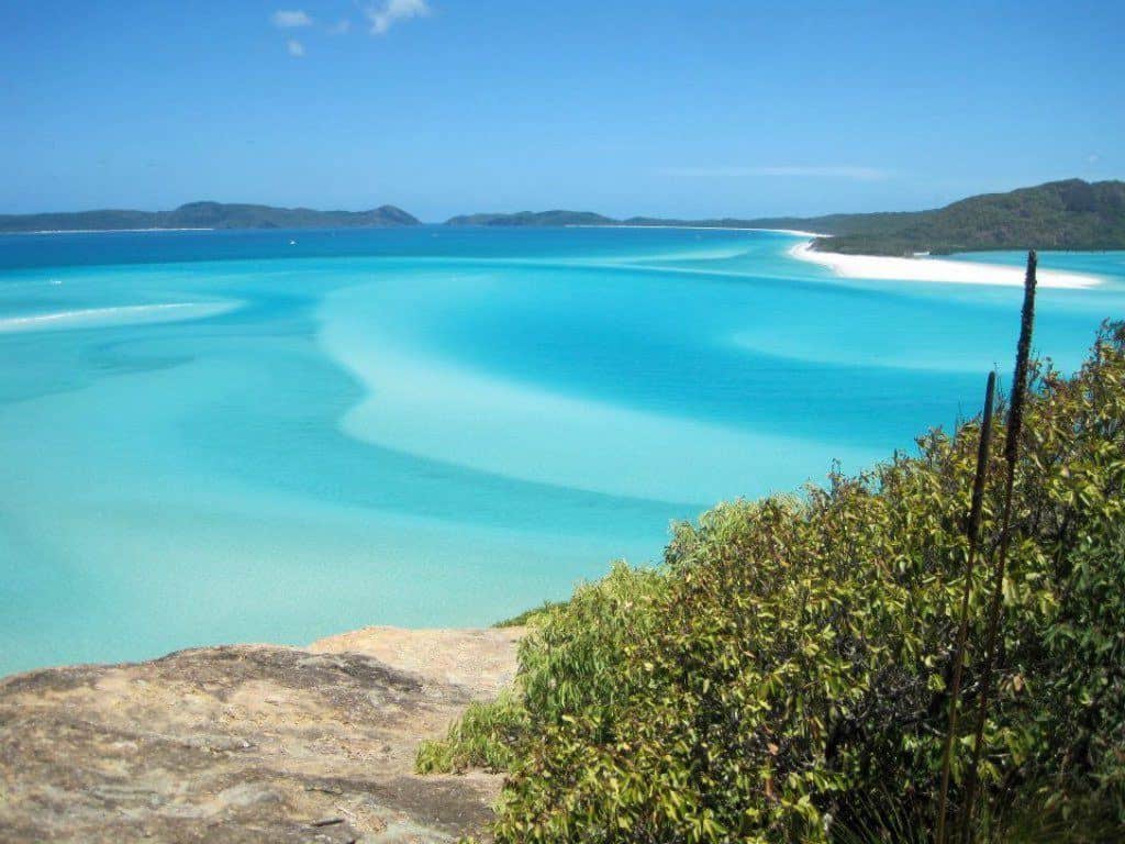 View Of Whitehaven Beach From Hill Inlet