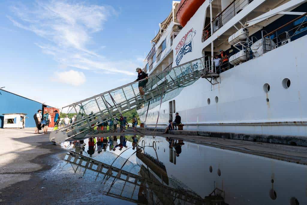 Passengers Getting Off Ship