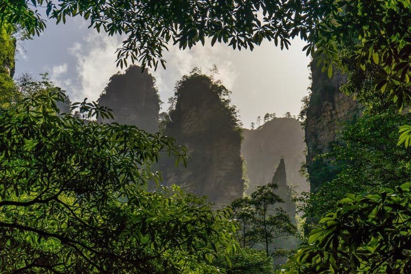 Zhangjiajie National Forest Park Avatar Mountains China